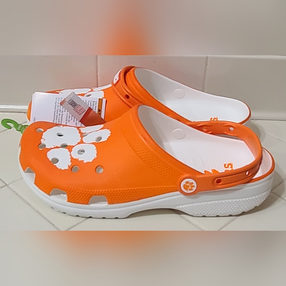 Crocs Clemson Tigers Classic Clogs Men’s Size 10 / Women's Size 12